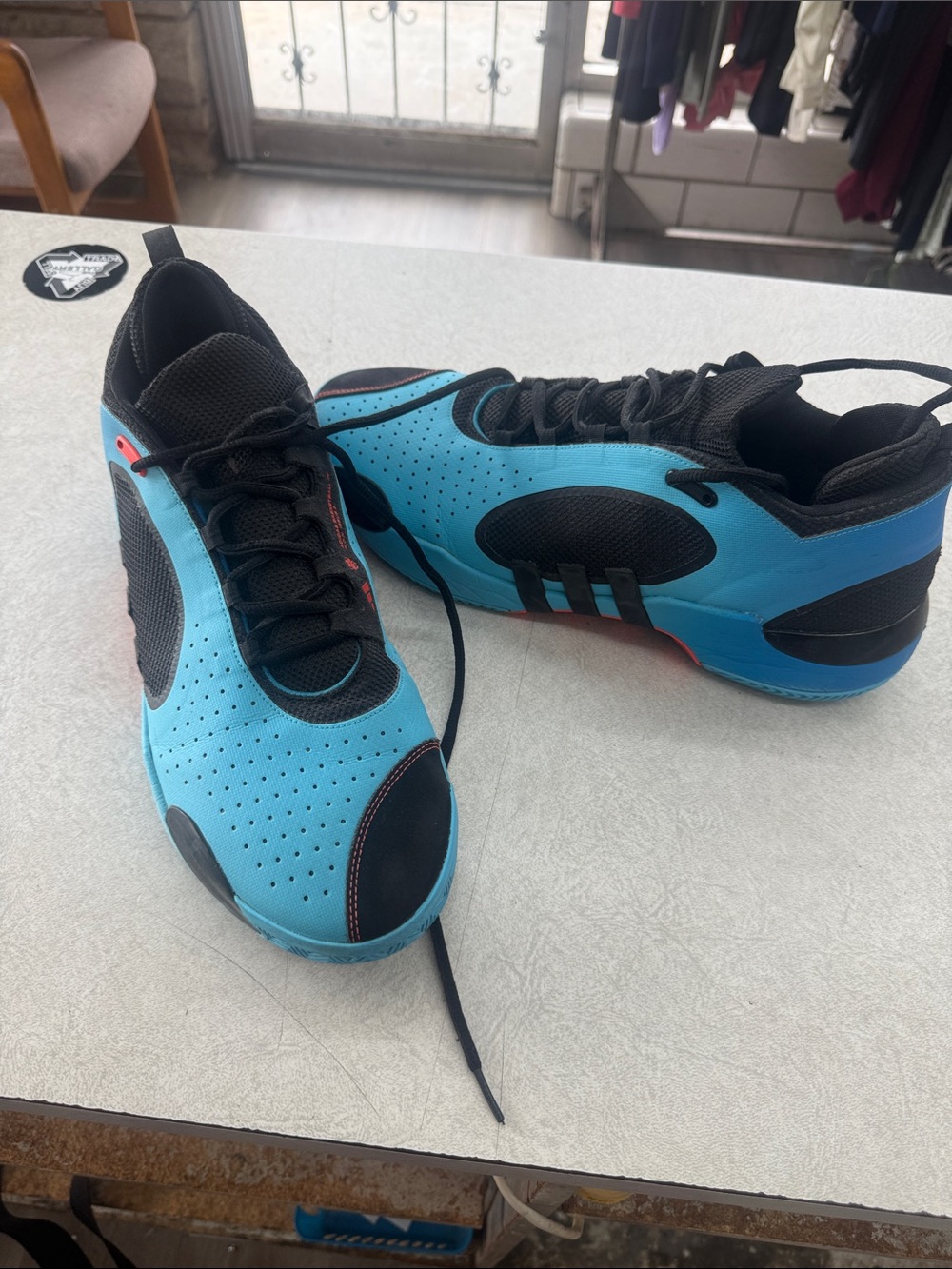 adidas Men's Don Athletic Shoes in Blue and Black size 15